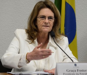 Graça Foster durante a CPI.