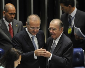 Renan Calheiros e Jose Sarney